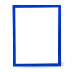 Self-Adhesive Display Frames, Blue - Letter Size - 2/PK