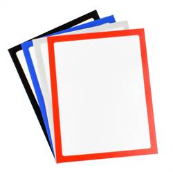 Self-Adhesive Display Frames, Red - Letter Size - 2/PK