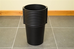 Waste bin, black, 4.75-gallon capacity - 10 pcs.