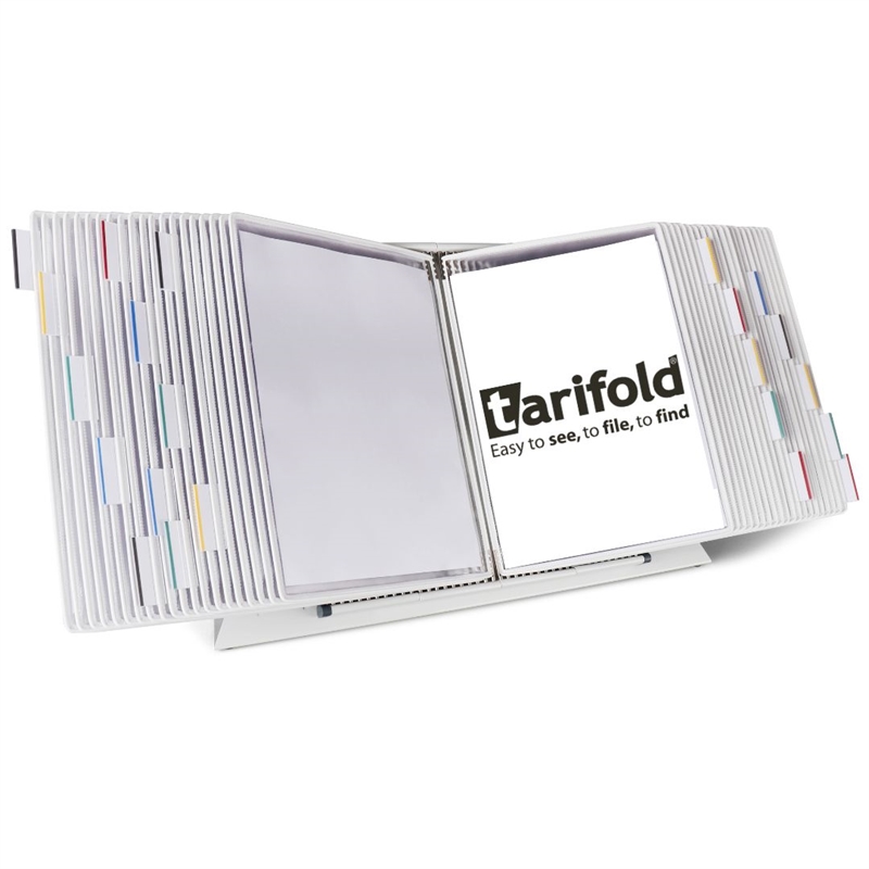 Tarifold Desktop Organizer - 40 White Pockets